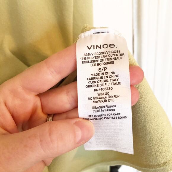 Vince Light Green Collared Cardigan Sweater - Picture 4 of 7